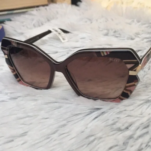 New Emilio Pucci Butterfly Frame Sunglasses - Picture 2 of 12